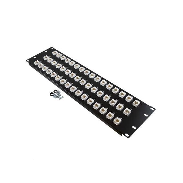 【PR525B-C6-48M】PNL,3U RACK W/48 C6 MINI CPLR