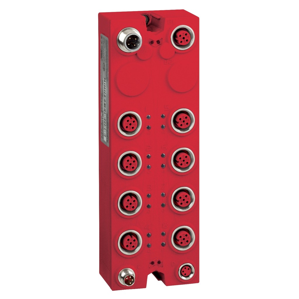 【TM7SDI8DFS】IP67 EXP. BLOCK FS 8DI, STD. 2DI