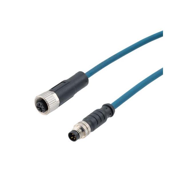 【TR8GA420-P4L-10M】M8/M12 CA, 4PA, M/F, 24AWG UTP,