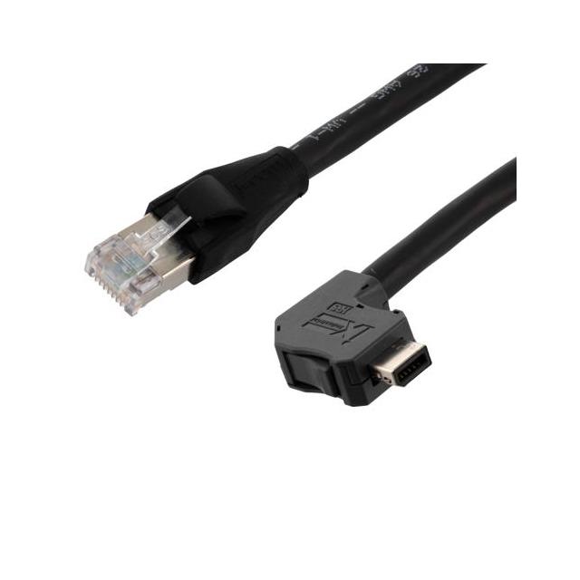 【TRGIX609LZ-BLK-1M】RAUIXA-RJ45P, CAT6A SF/UTP CMX L