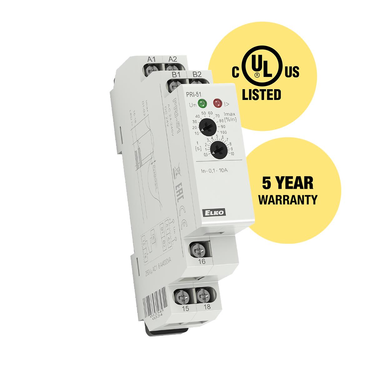 【PRI-51/1A】1PHASE CURRENT MONITORING RELAY
