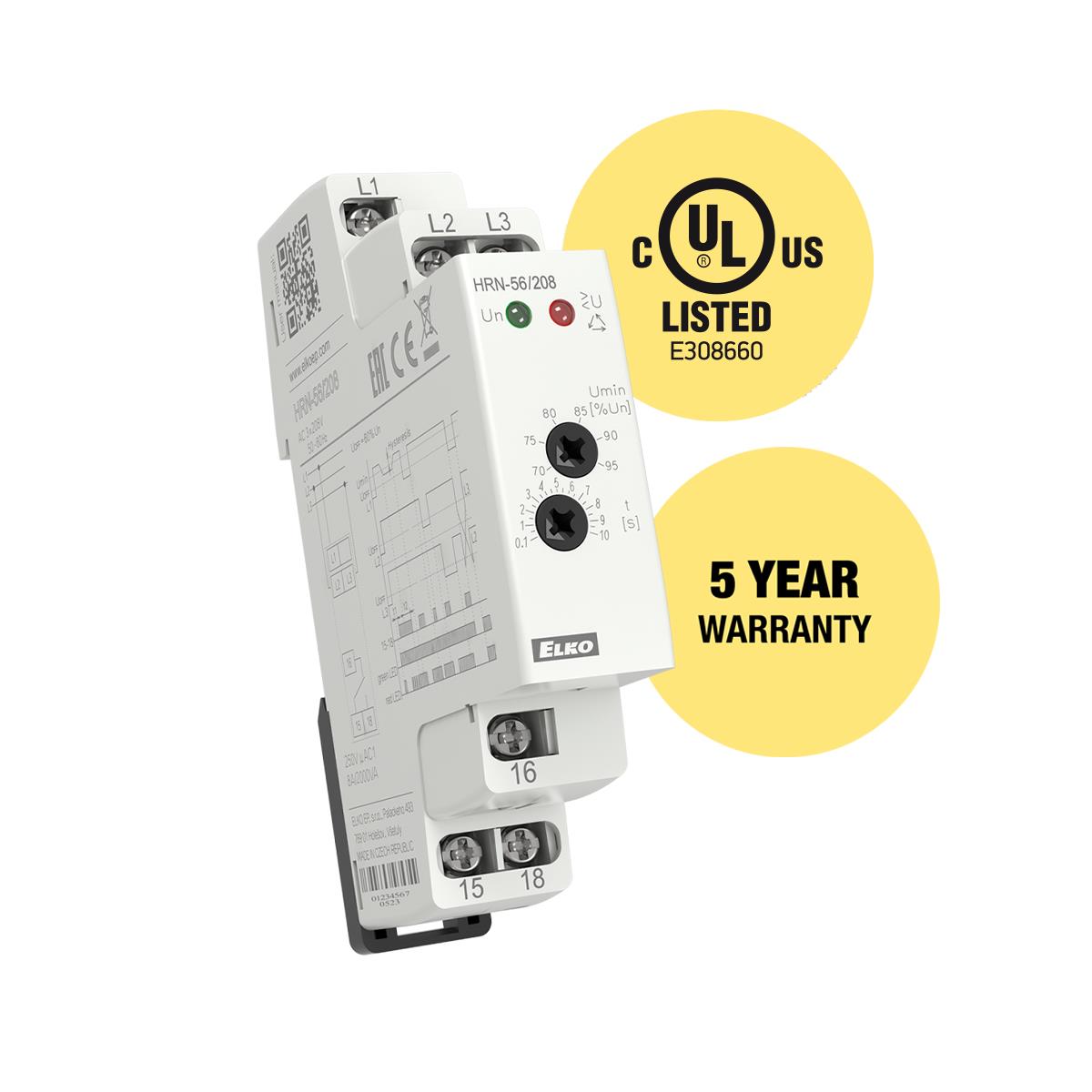 【HRN-56/240V】DIN 3P VOLT MONITOR 3X240V