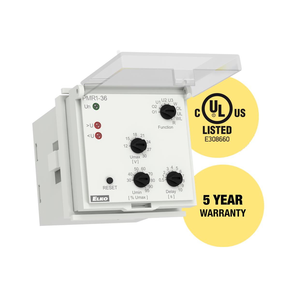 【PMR1-36/2】SOCKET MULTI VOLT MON 30V DC