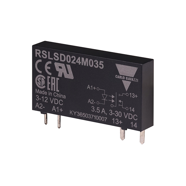 【RSLSD024D060】1-POLE PLUG-IN SSR, DC SWITCHING