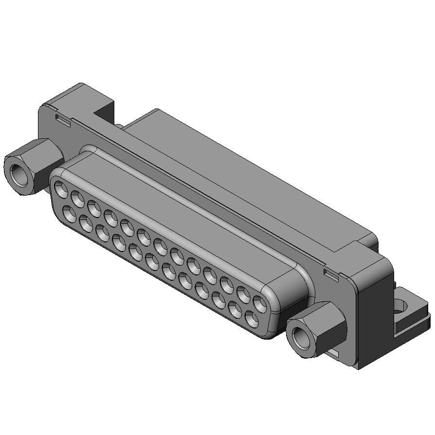 【DBLC-J25SAF-10L6E】CONN D-SUB RCPT 25POS R/A SOLDER