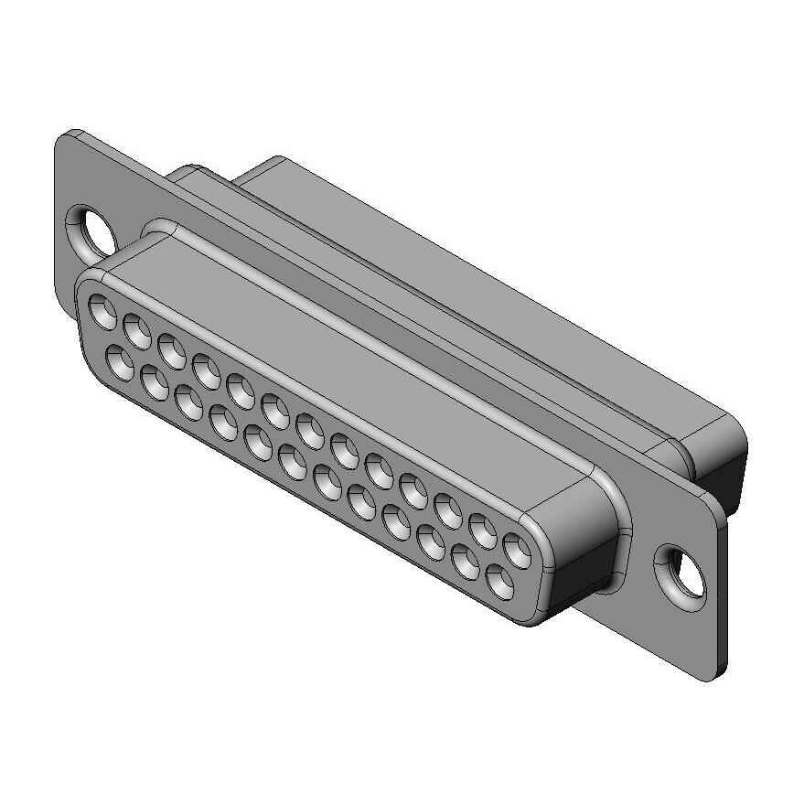 【DBU-25S-F0R】CONN D-SUB HOUSING RCPT 25POS