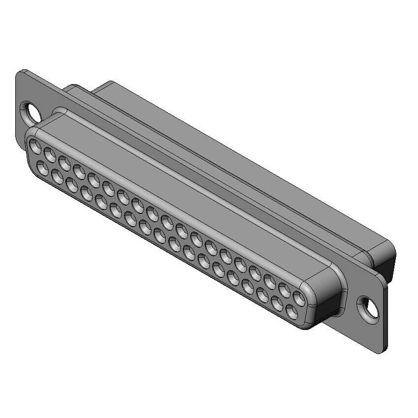【DCU-37S-F0R】CONN D-SUB HOUSING RCPT 37POS