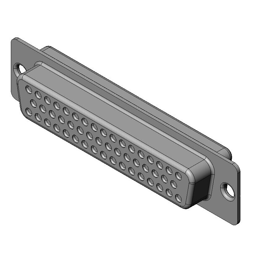 CONN D-SUB RCPT 50POS PNL MNT【DD-50SF-N】