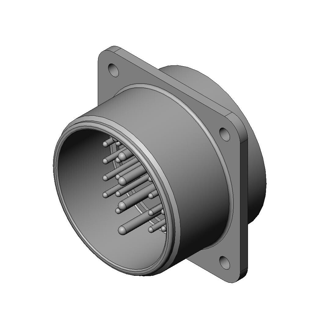 CONN RCPT MALE 22P SOLDER CUP【N/MS3102A28-11P】