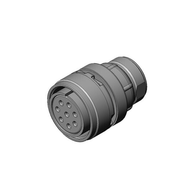 CONN PLUG FMALE 8P SOLDER CUP【N/MS3106B22-23S】