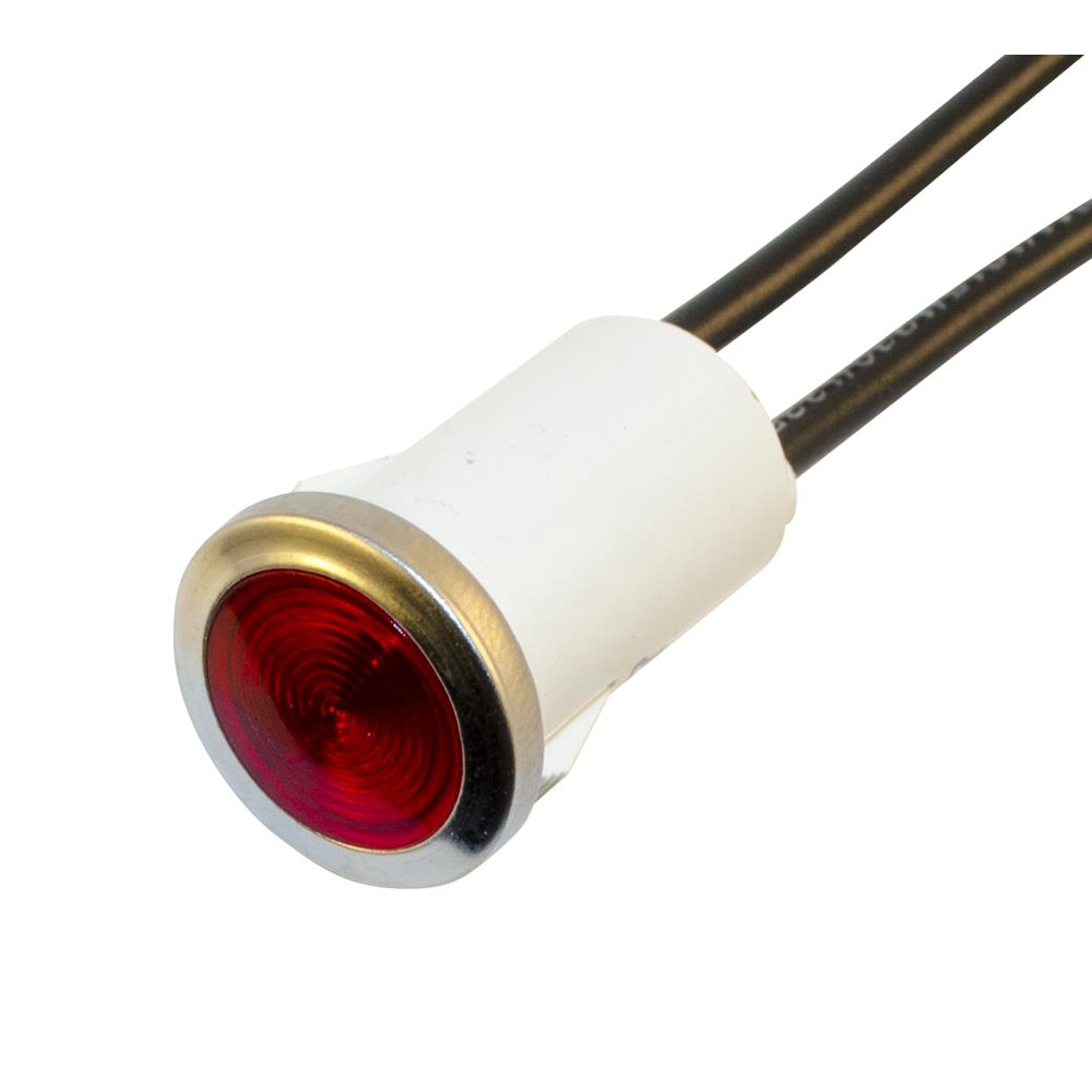 【WL-1030D1】NEON IND .50" RED 115VAC FLUSH 6