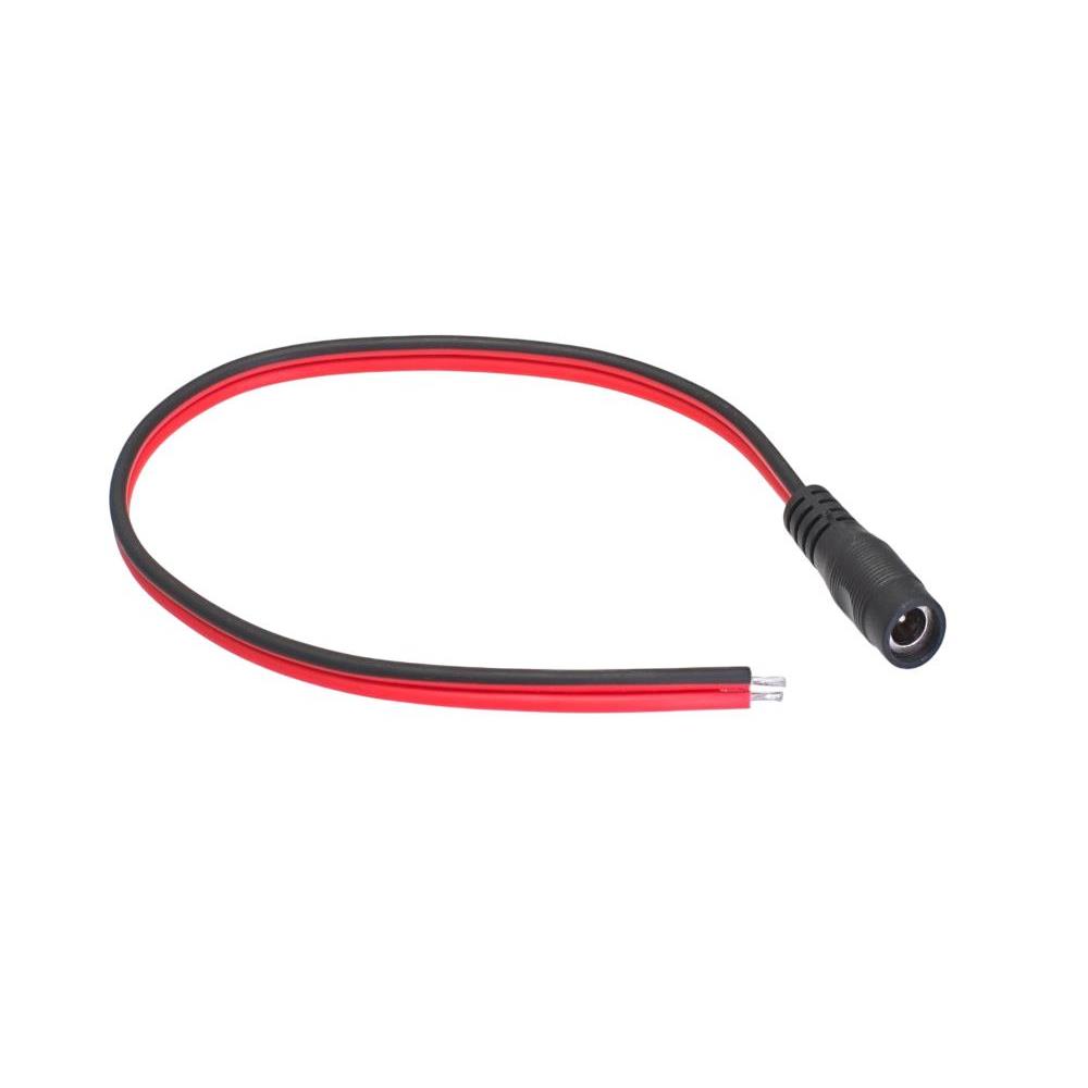 【DC-01501F】DC FEMALE PLUG to PIGTAIL FLT 1'