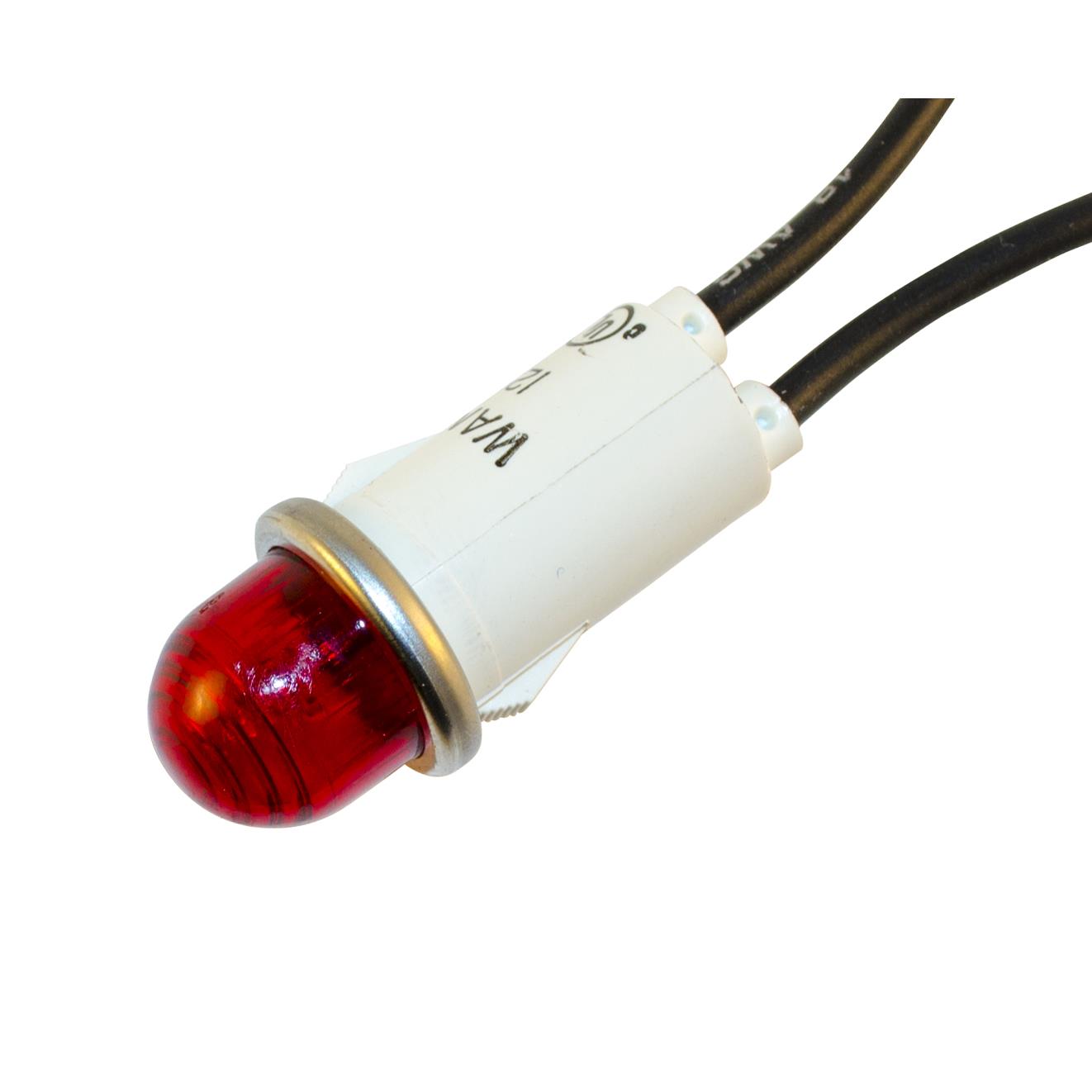 【WL-1050A1】NEON IND .50" RED 115VAC DOME 6"