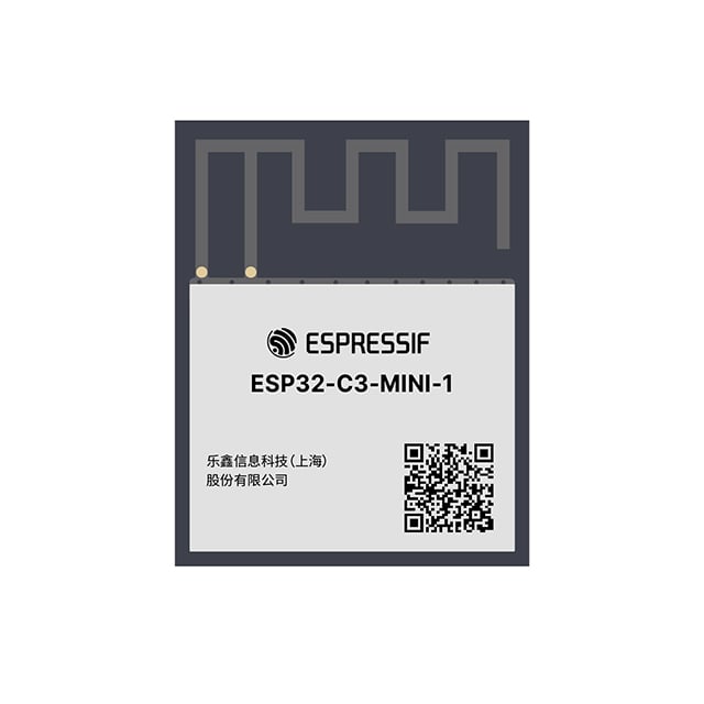 【ESP32-C3-MINI-1-N4X】SMD MODULE, ESP32-C3FH4X,  CHIP[テープ＆リール（TR）]