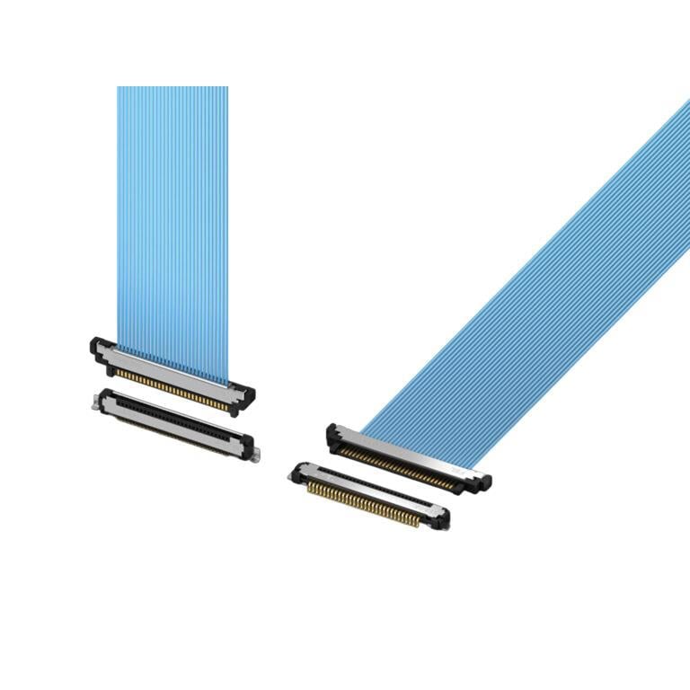 【SSL00-40L3-0500】MICRO COAX RECEP 40P RIGHT ANGLE