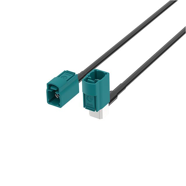 【FR-1J1J-100Z02】FAKRA JACK TO JACK R/A CABLE, Z