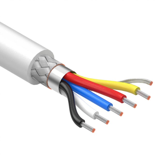 【30-01040】CABLE 5CON 20AWG WHT SHLD 502'