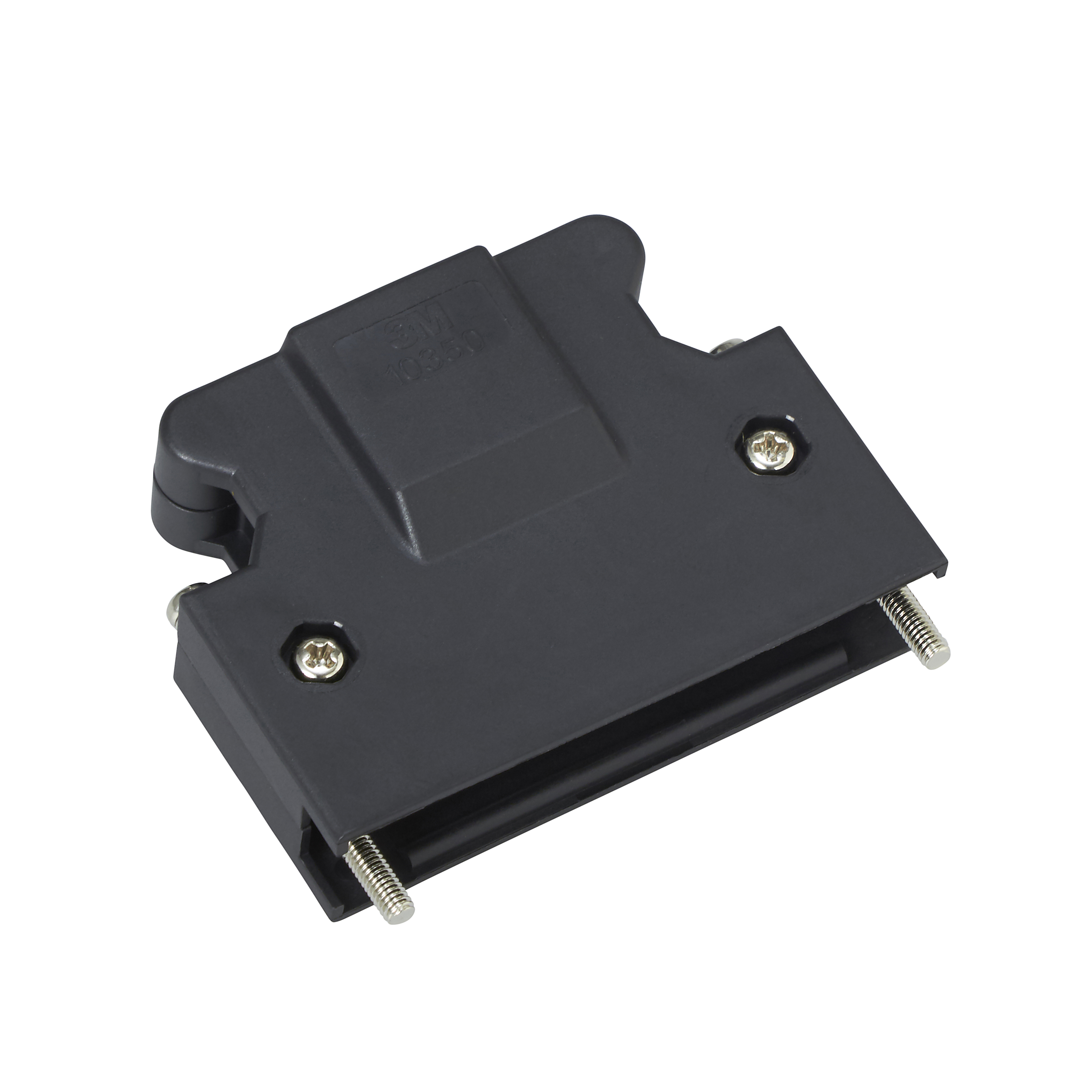 【10350-52A0-008】CONN BACKSHELL 50POS 180DEG BLK