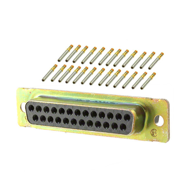 【205559-2】CONN D-SUB RCPT 25POS CRIMP