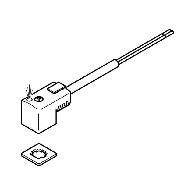 【KMEB-3-24-2.5-LED】PLUG SOCKET WITH CABLE