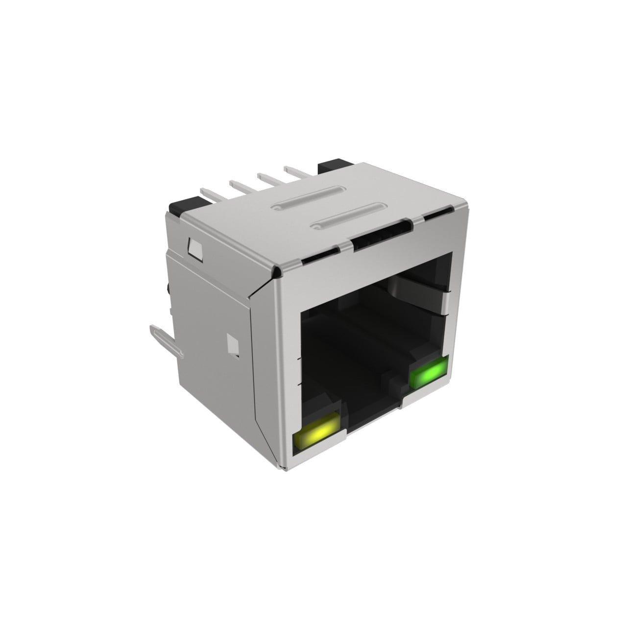 【RJE881881440】LOW PROFILE VERTICAL RJ45, THROU