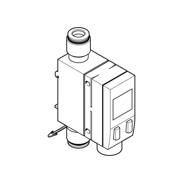 【SFAB-1000U-HQ12-2SA-M12-EX2】SENSOR FLOW GAS 10 ~ 1000 LPM
