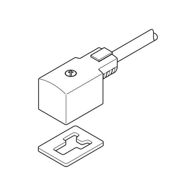 【KMV-1-24DC-2,5-LED】PLUG SOCKET WITH CABLE