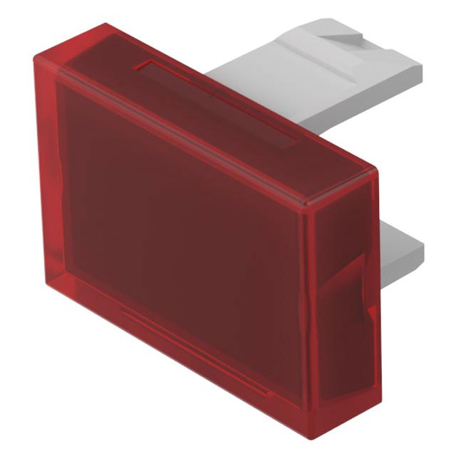 CAP PUSHBUTTON RECTANGLE RED【01-901.2】