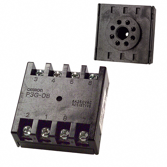 【P3G-08】RELAY SOCKET 8 POS FREE HANGING