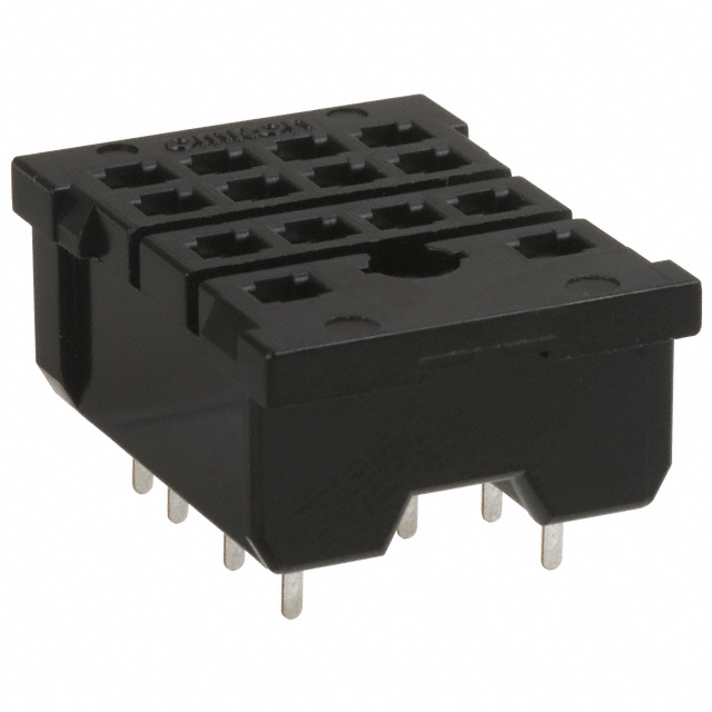 【PY14-02】RELAY SOCKET 14 POS THROUGH HOLE