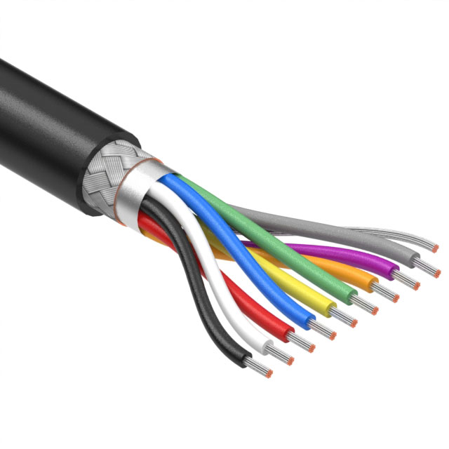 【30-01093】CABLE 9COND 26AWG BLACK SHLD 1M