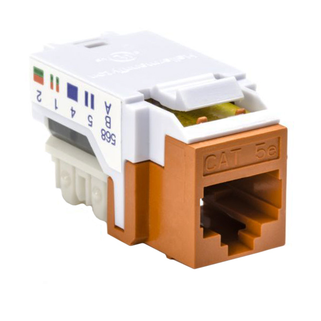 【RJ45FC5E-ORN】INSERT RJ45 JACK TO IDC CONN