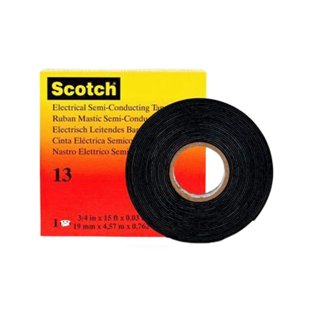 【13-3/4X15FT】TAPE ELE/SEMICONDUCT BK 3/4"X5YD