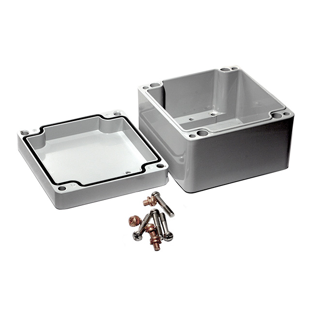 BOX ALUM GRAY 4.80"L X 4.74"W【1590Z119GY】