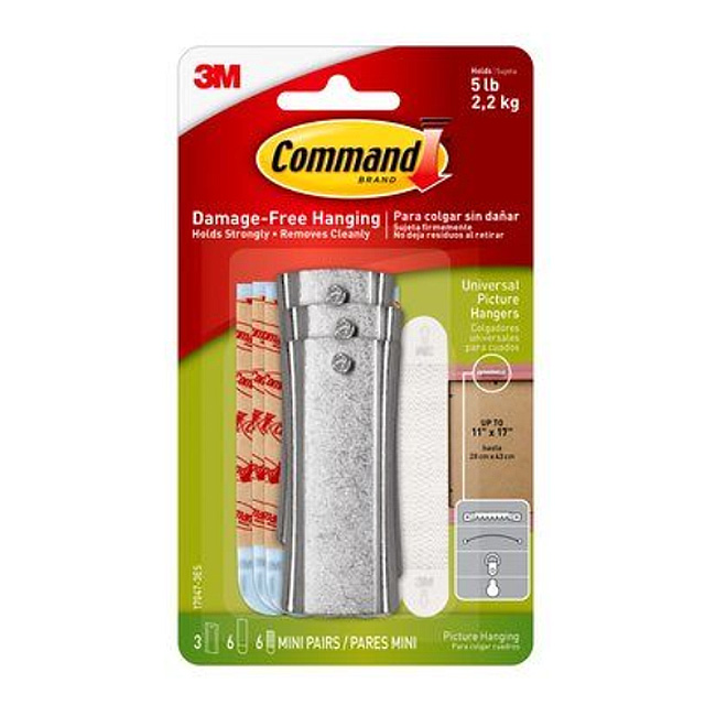 【17047-3ES】COMMAND UNI PIC 1=PACK OF 3