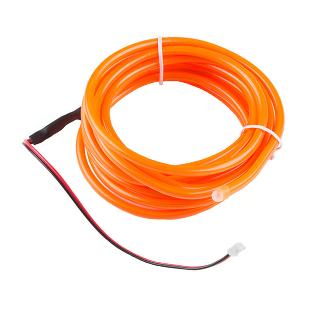 【COM-14705】BENDABLE EL WIRE ORANGE 3M