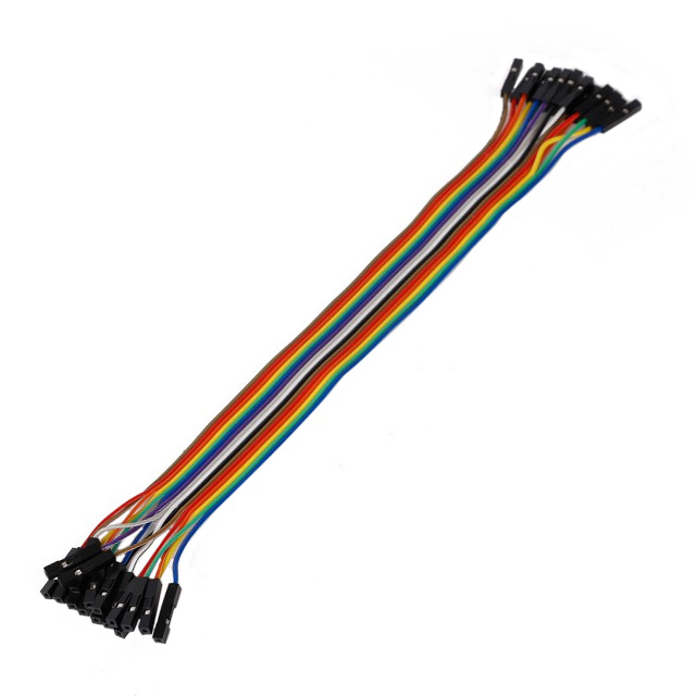 【MIKROE-2310】RIBBON CBL 16-WIRE FEM/FEM 20CM[バルク]