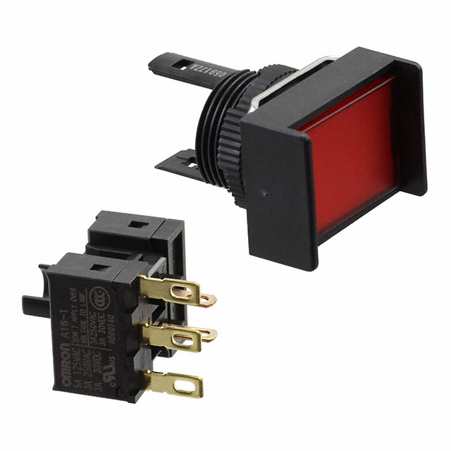 【A165-JRM-1】SWITCH PUSHBUTTON SPDT 5A 125V