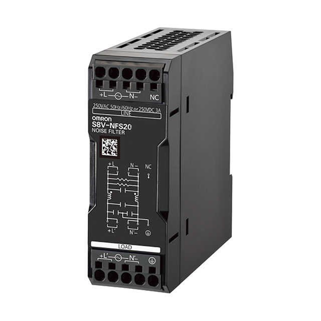 【S8V-NFS203】EMI FILTER 3A ACDC DIN RAIL PUSH