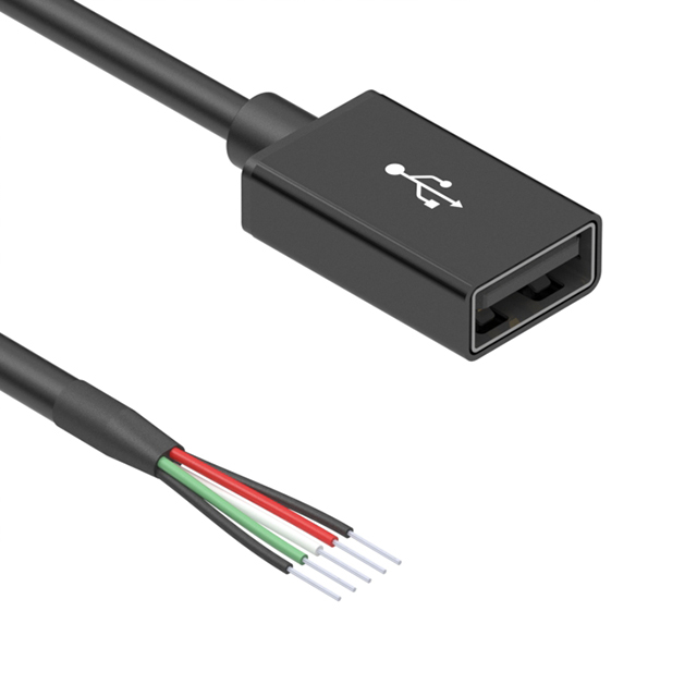 【10-02336】CBL USB2.0 A RCPT TO OPEN 3.28'