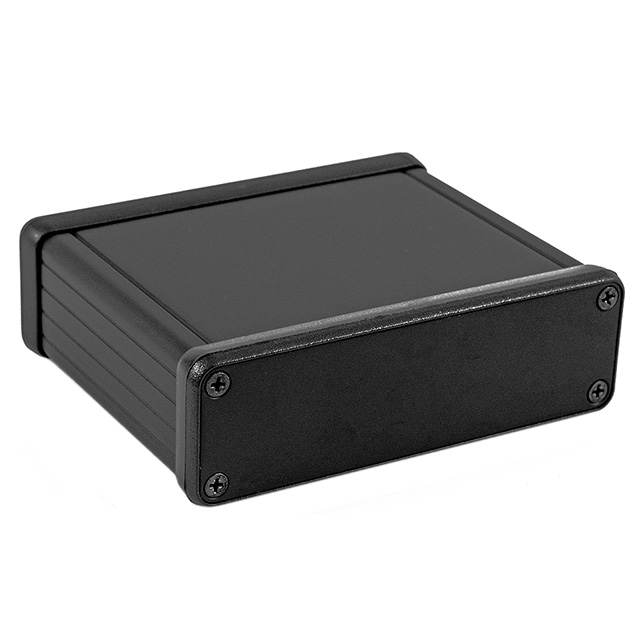 【1455L801BK】BOX ALUM BLACK 3.15"LX4.05"W