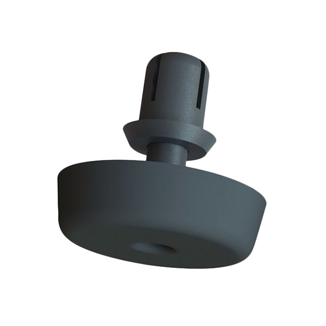 FOOT CYLINDRICAL 0.5" DIA BLACK【FSR-6】