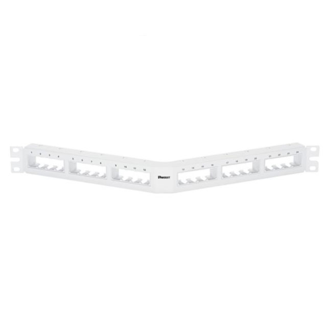 MINI COM 24 PORT FLUSH MOUNT ANG【CPPA24FMWWH】
