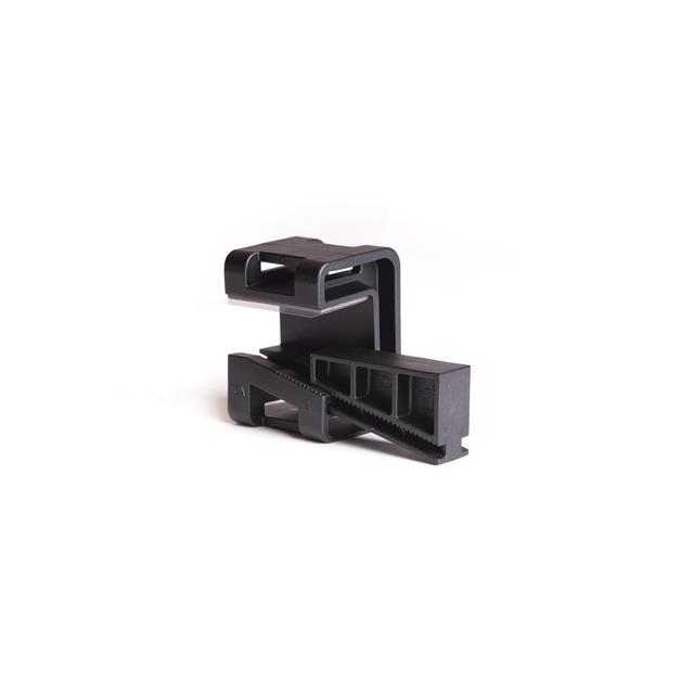 CABLE TIE HLDR QUAD ADHESIVE BLK【151-01566】