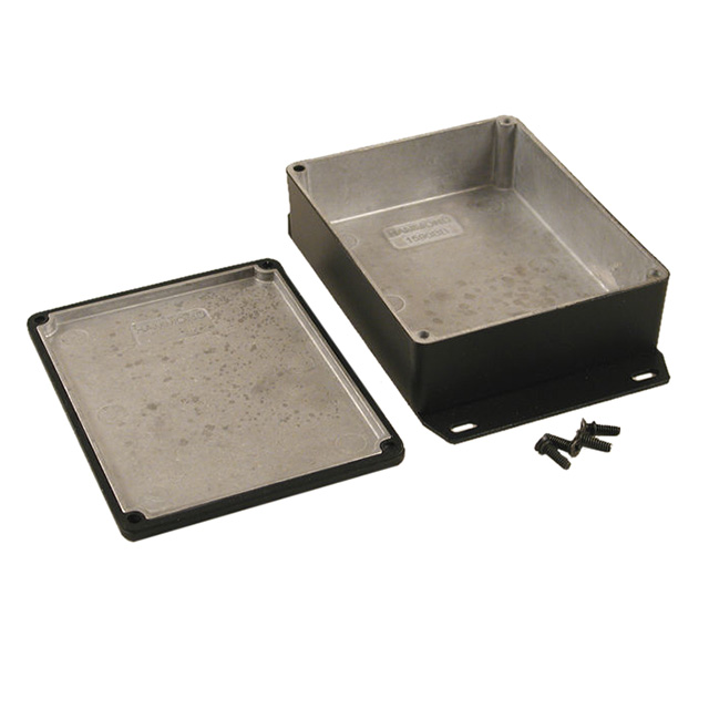 BOX ALUM BLACK 4.71"L X 3.7"W【1590WBBFBK】