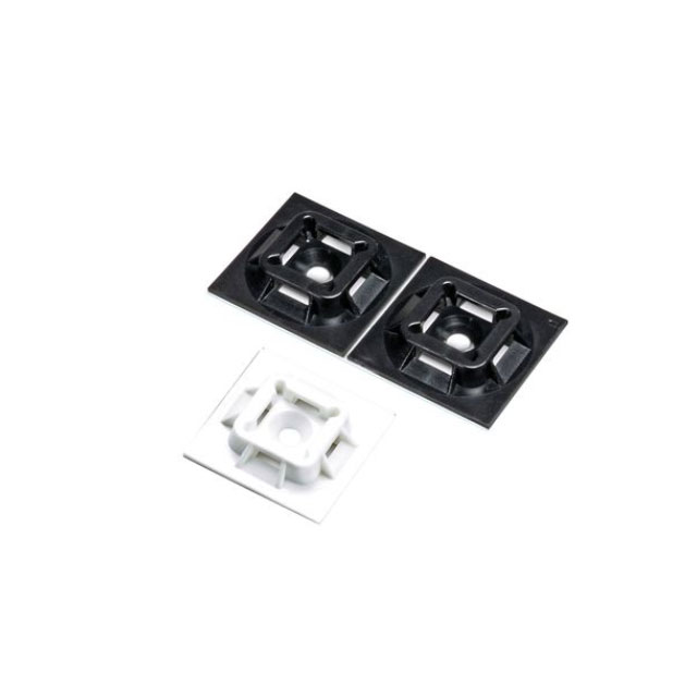 【ABM1M-A-C】CABLE TIE HLDR QUAD ADHESIVE WHT