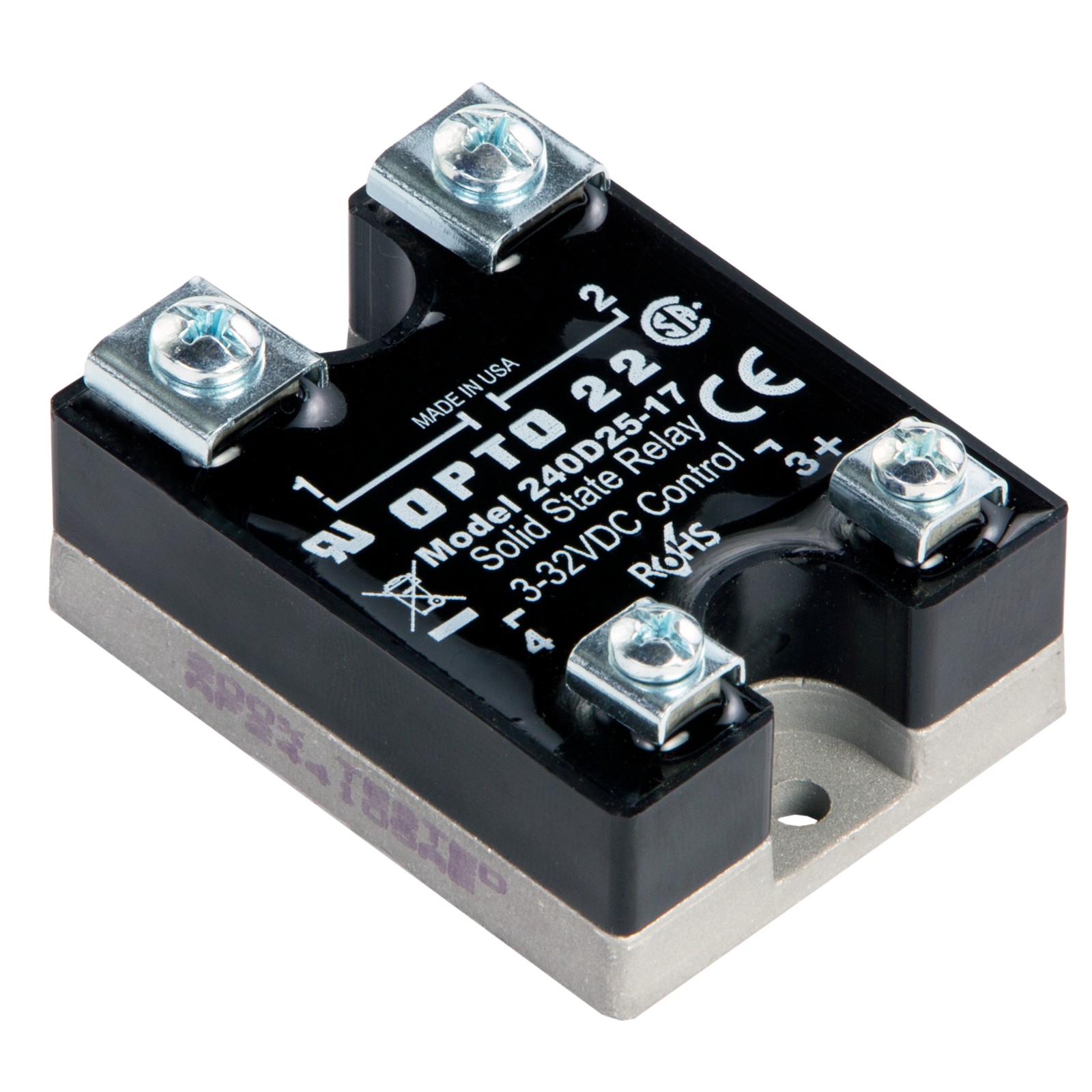 240 VAC, 25 AMP, DC CONTROL SOLI【240D25-17】