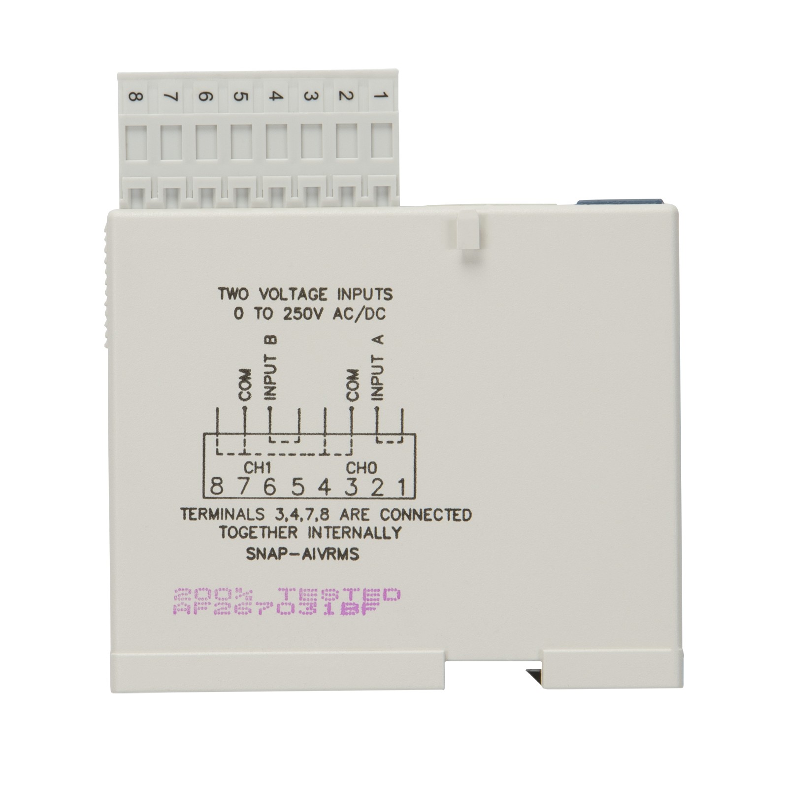 【SNAP-AIVRMS】SNAP 2-CH 0-250 V RMS AC/DC ANAL