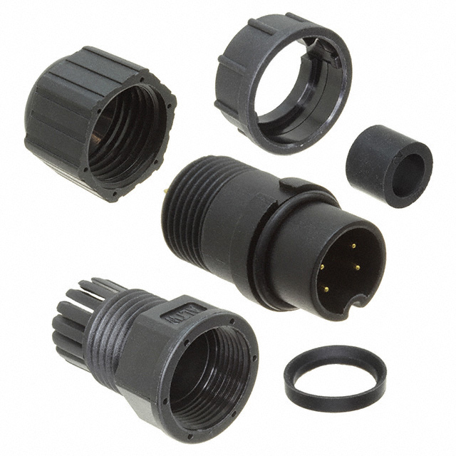 【BD-04BFMA-LL7001】CONN PLUG MALE 4P GOLD SLDR CUP