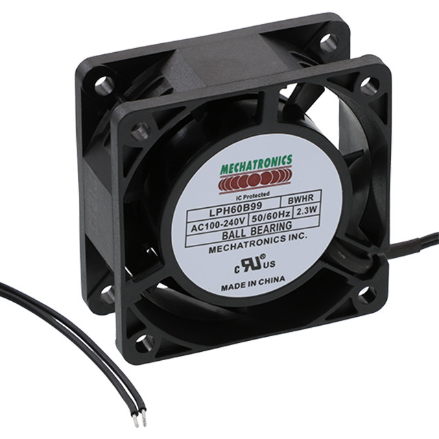 【LPH60B99-BWHR】FAN AXIAL 60X25.50MM 100-240VAC